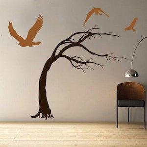 Tree and Birds Wall Decal - view 1