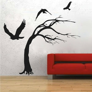 Tree and Birds Wall Decal - view 2