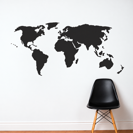 World Map Wall Decal