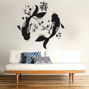 Koi Fish Wall Decal - view 1