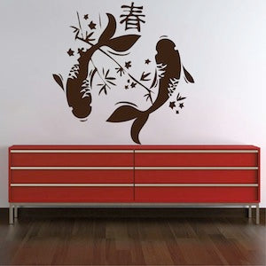 Koi Fish Wall Decal - view 2