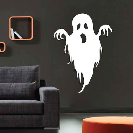 Scary Ghost Halloween Wall Decal