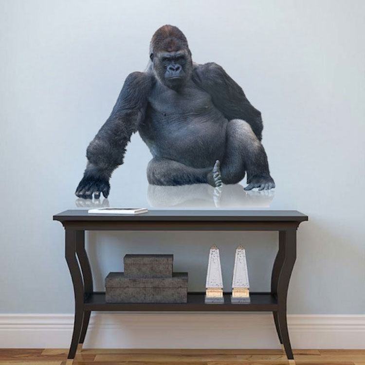 Gorilla Reflection Decal