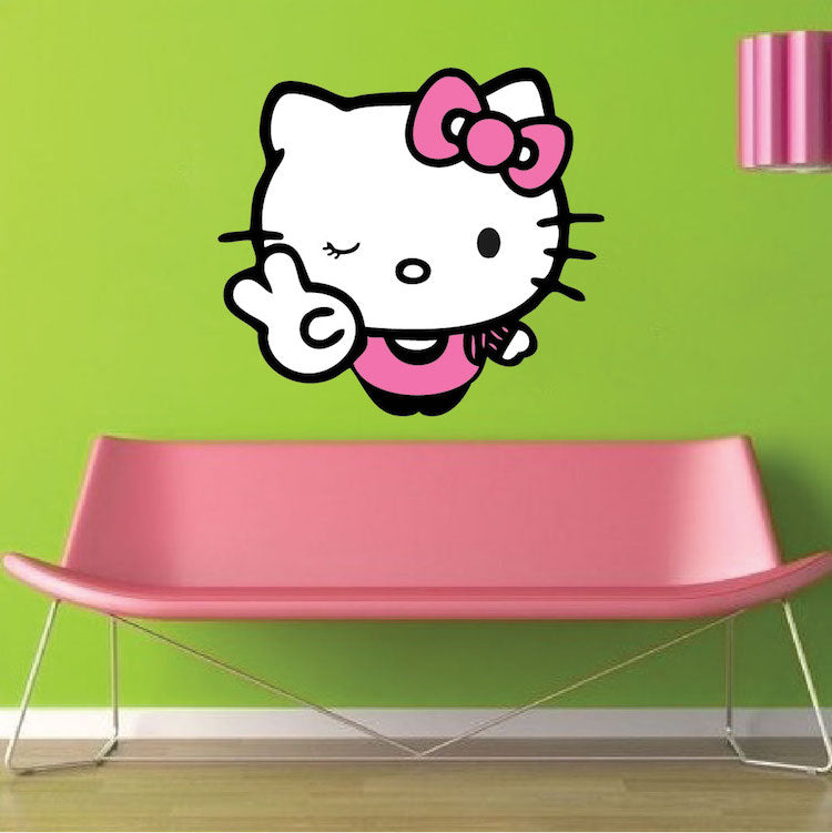 Winking Cat Decal