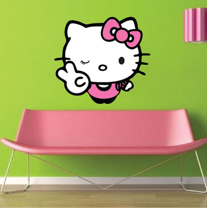 Winking Cat Decal