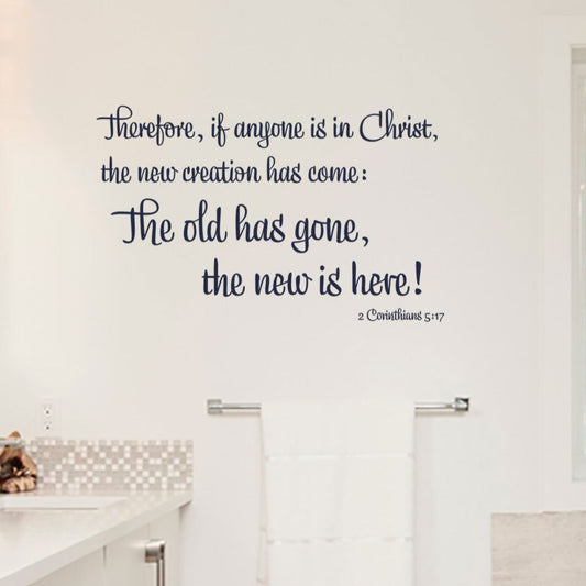 Christian Wall Decal – Scripture Wall Quote for Home & Church