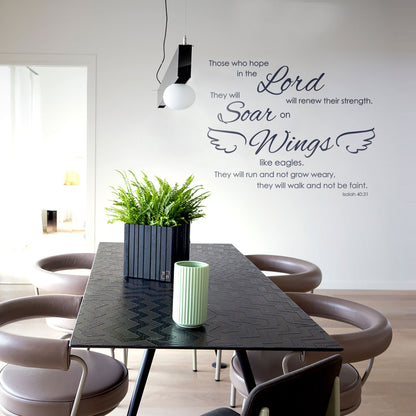 Christian Inspiration Wall Decal – Strength & Faith