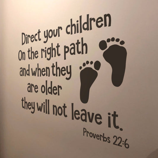 Christian Family Wall Quote Decal – Guidance & Faith