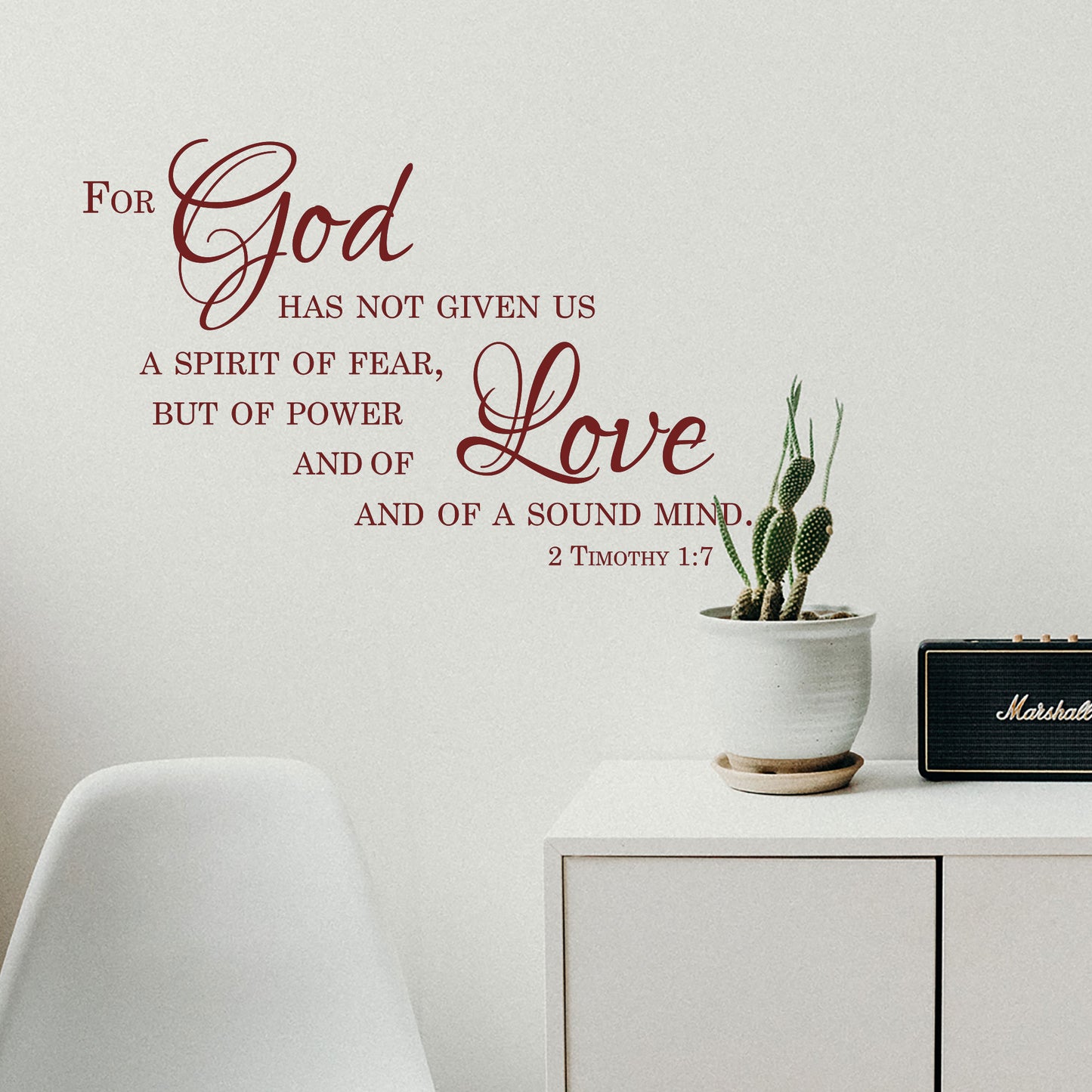 A Spirit Of Power Wall Decal – 2 Timothy 1:7