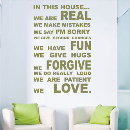 In This House Wall Quote Decal - view 3