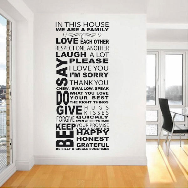In This House Wall Quote Decal - view 1
