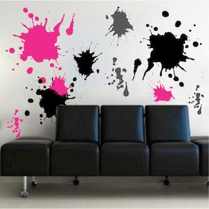 Paint Splash Wall Decal Set - Design 1 - view 1