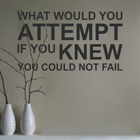 What Would You Attempt Wall Quote Decal - view 1