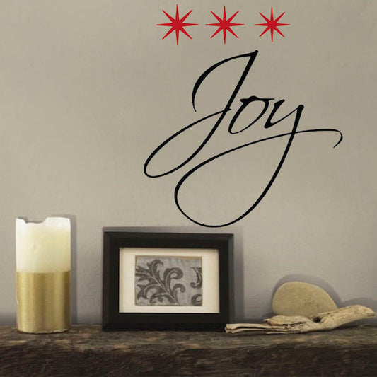 Joy Christmas Wall Quote & Stars - additional product image