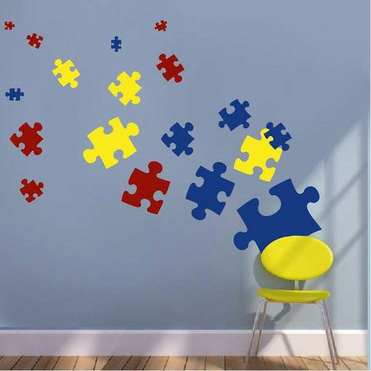 Puzzle Piece Wall Decal Set - view 1