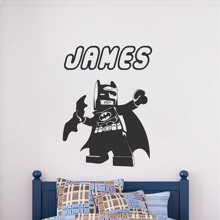 Personalized Block Letter Name Wall Decal - view 3