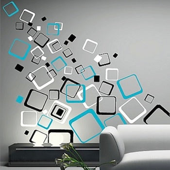 Square Shape Wall Decals