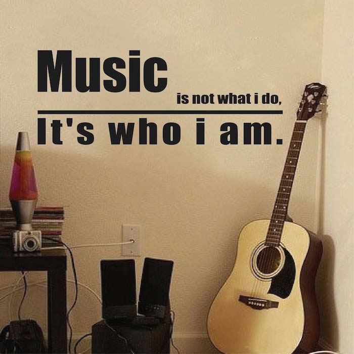 Music Wall Quote Decal - view 1
