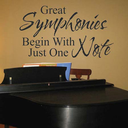 Music Wall Quote Decal - view 1