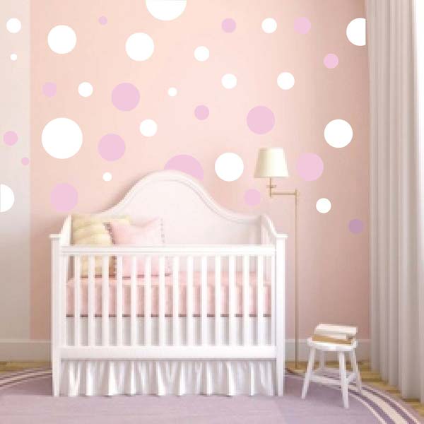 Polka Dot Wall Decal Set - Design 2 - view 1
