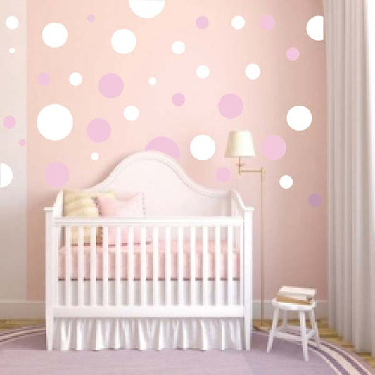 Polka Dot Wall Decal Set - Design 2 - view 1