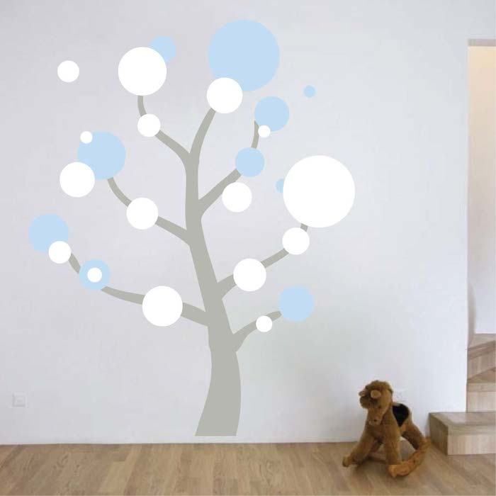 Polka Dot Tree Wall Decal - view 1