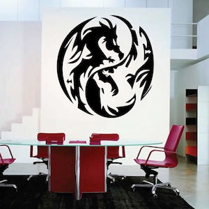 Dragon Circle Wall Decal - view 1