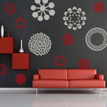 Decorative Pattern Wall Decal Set - view 2