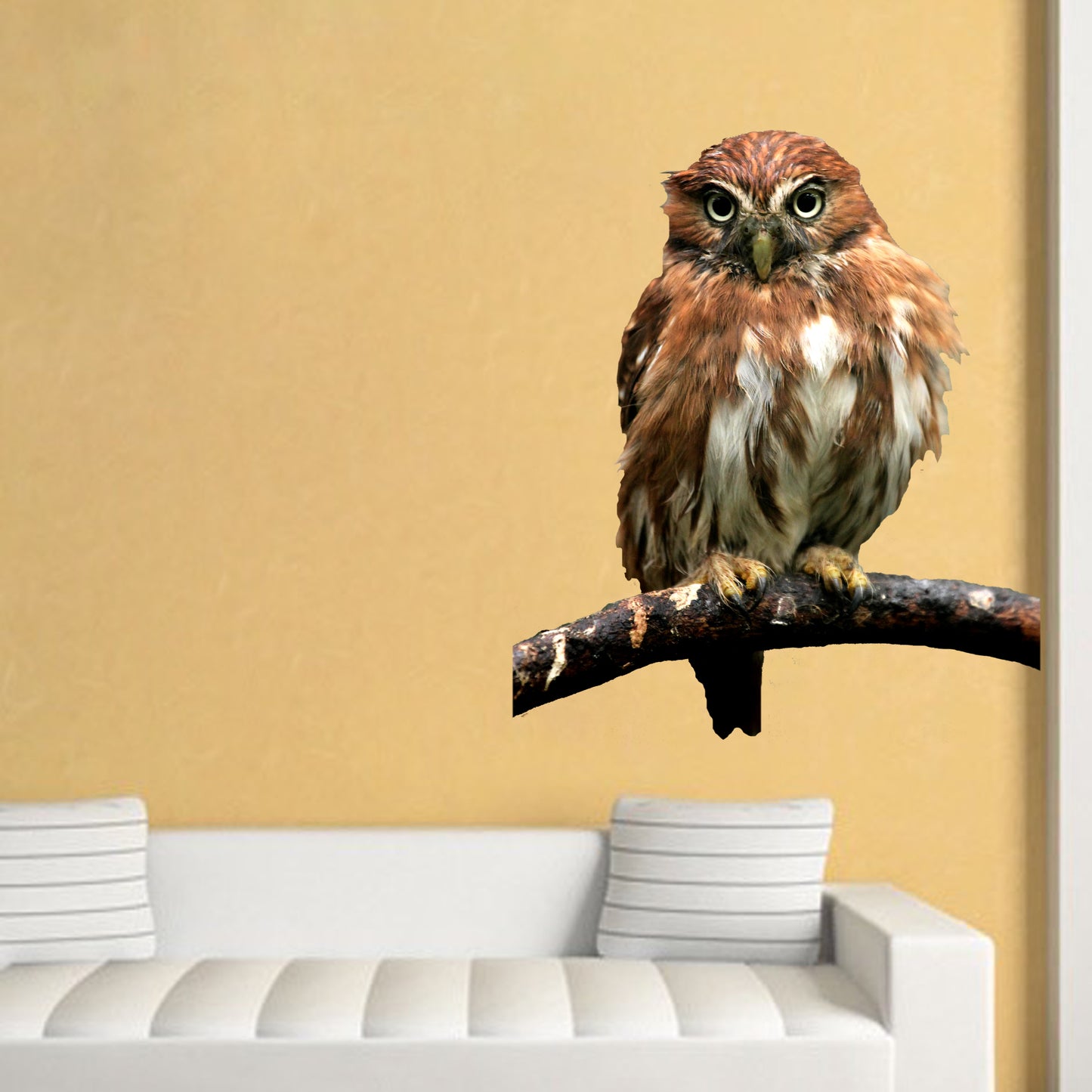 Owl Wall Decal Removable Owl Decal Self Adhesive Peel and Stick Owl, a18