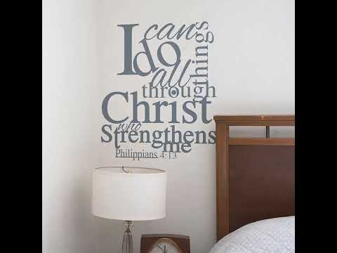 Gather Here With Grateful Hearts Wall Quote — Installation Video