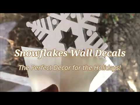 Snowflake Wall & Window Decals — Installation Video