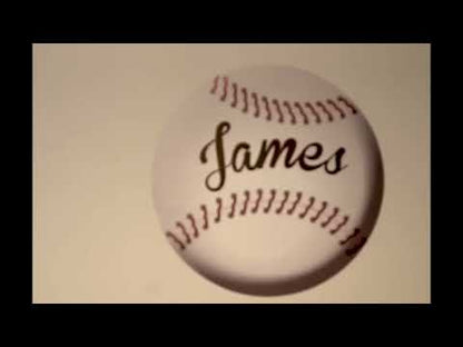 Large Baseball Wall Decal — Installation Video