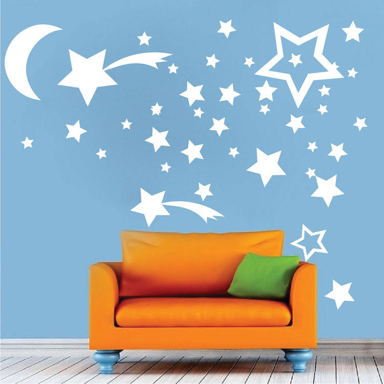 Stars & Moon Decals
