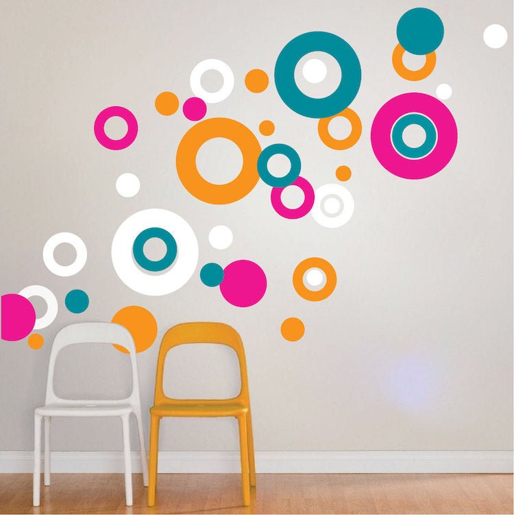 Rings & Dots Wall Decals