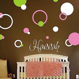 Rings and Dots Wall Decal Set - Design 2 - view 3