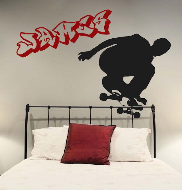 Skateboarder Wall Decal - view 1