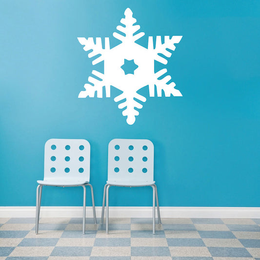 Single Snowflake Wall & Window Decal - additional product image