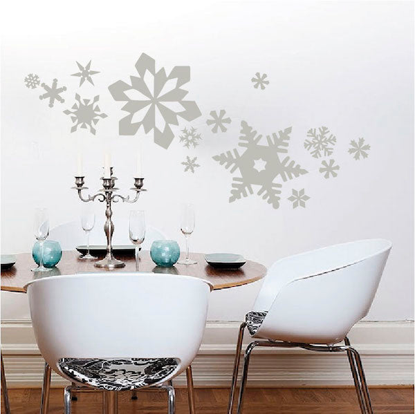 Assorted Snowflake Christmas Wall Decals