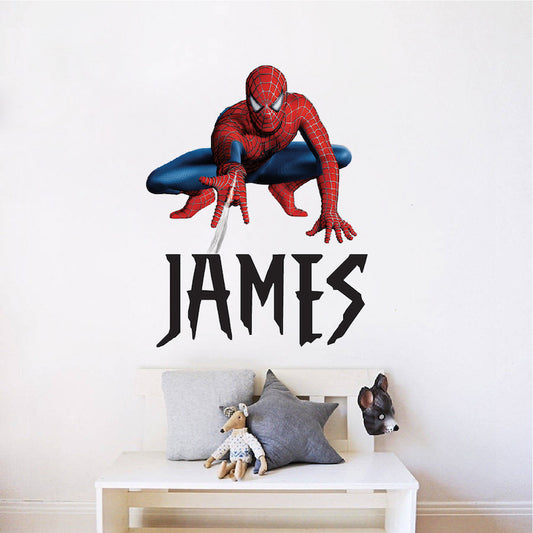 Web Hero Name Decal