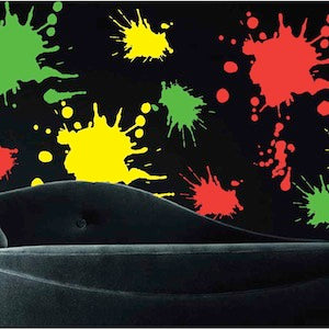 Paint Splash Wall Decal Set - Design 1 - view 4