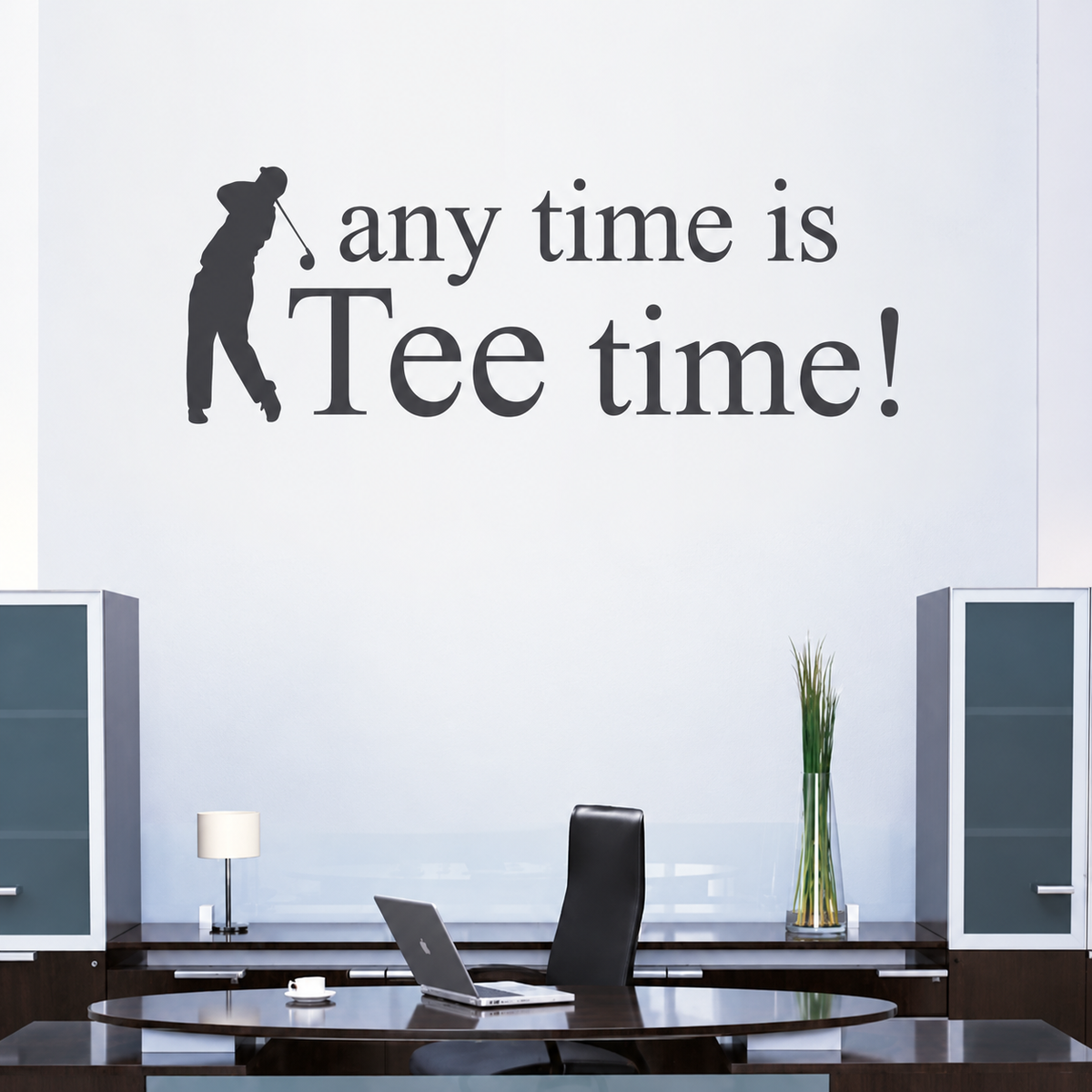 Golf Wall Quote Decal on wall