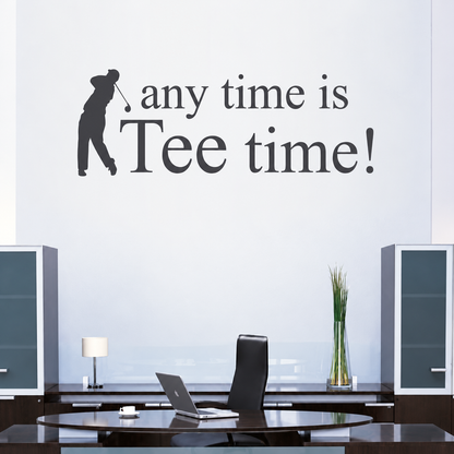 Golf Wall Quote Decal on wall