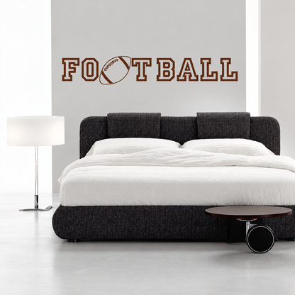 Football Wall Quote Decal on wall