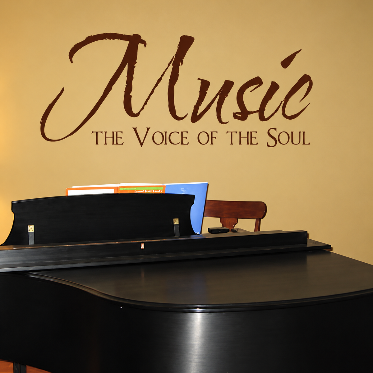 Music Wall Quote Decal on wall