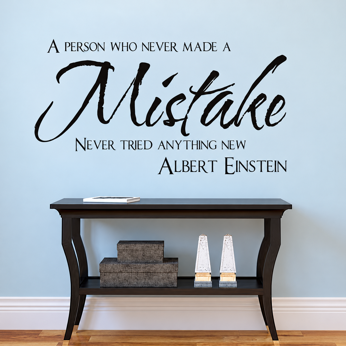 Inspirational Wall Quote Decal on wall