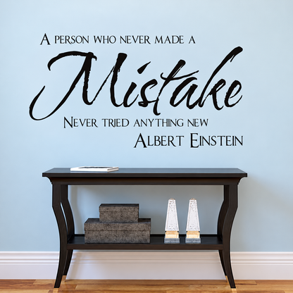 Inspirational Wall Quote Decal on wall