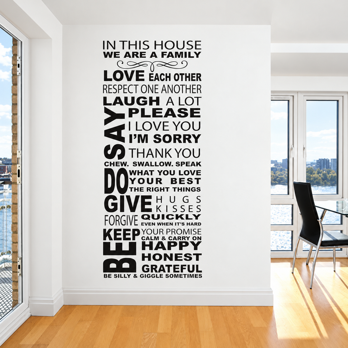 In This House wall quote decal