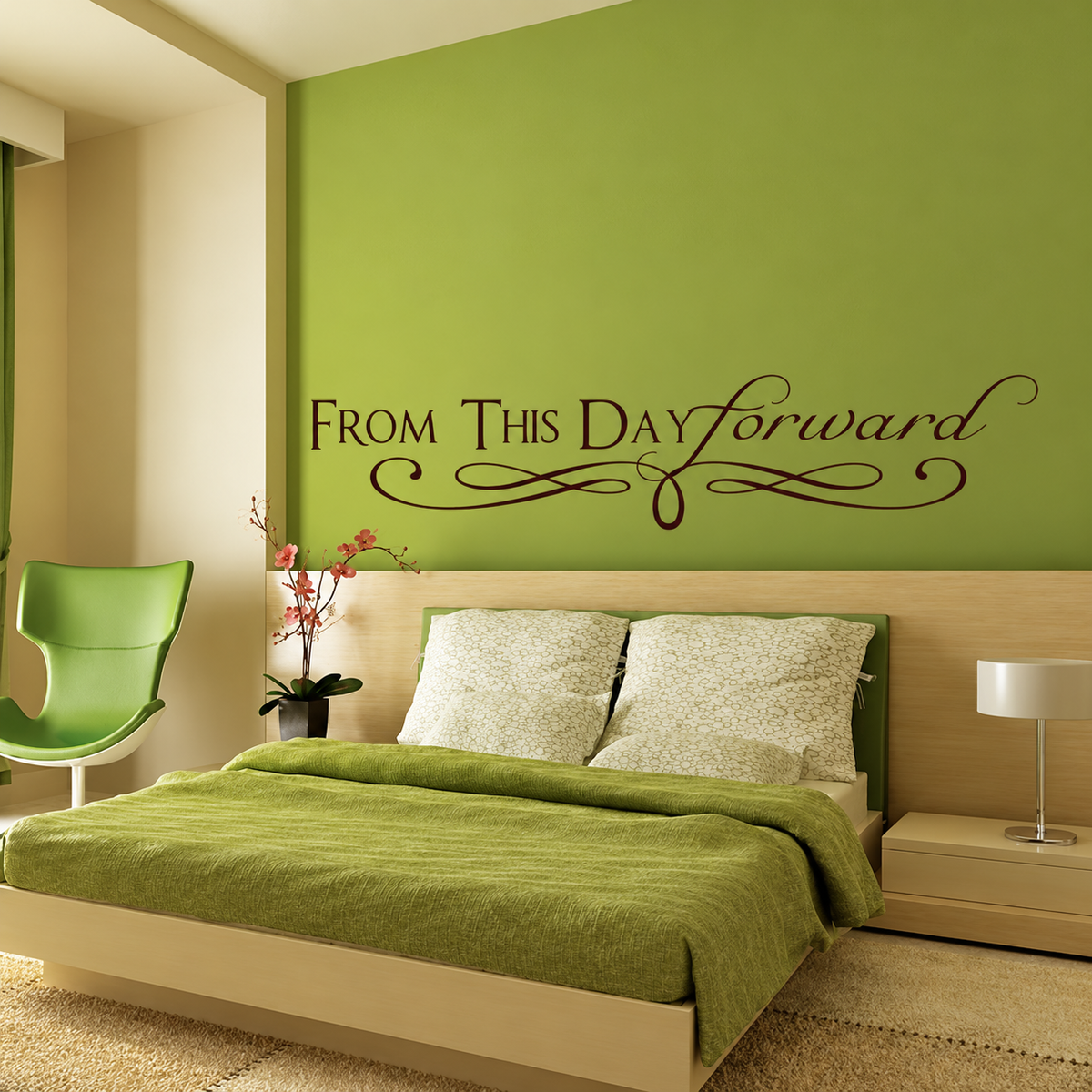 From This Day Forward Wall Quote Decal on wall