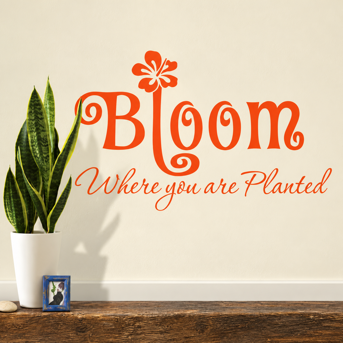 Bloom Where You Are Planted wall decal
