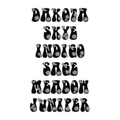 Several personalized name examples
